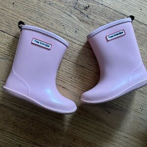 Tree Grandpa toddler rain boots - pink